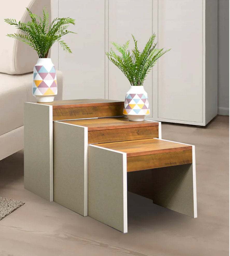 Wooden Center and Side Tables