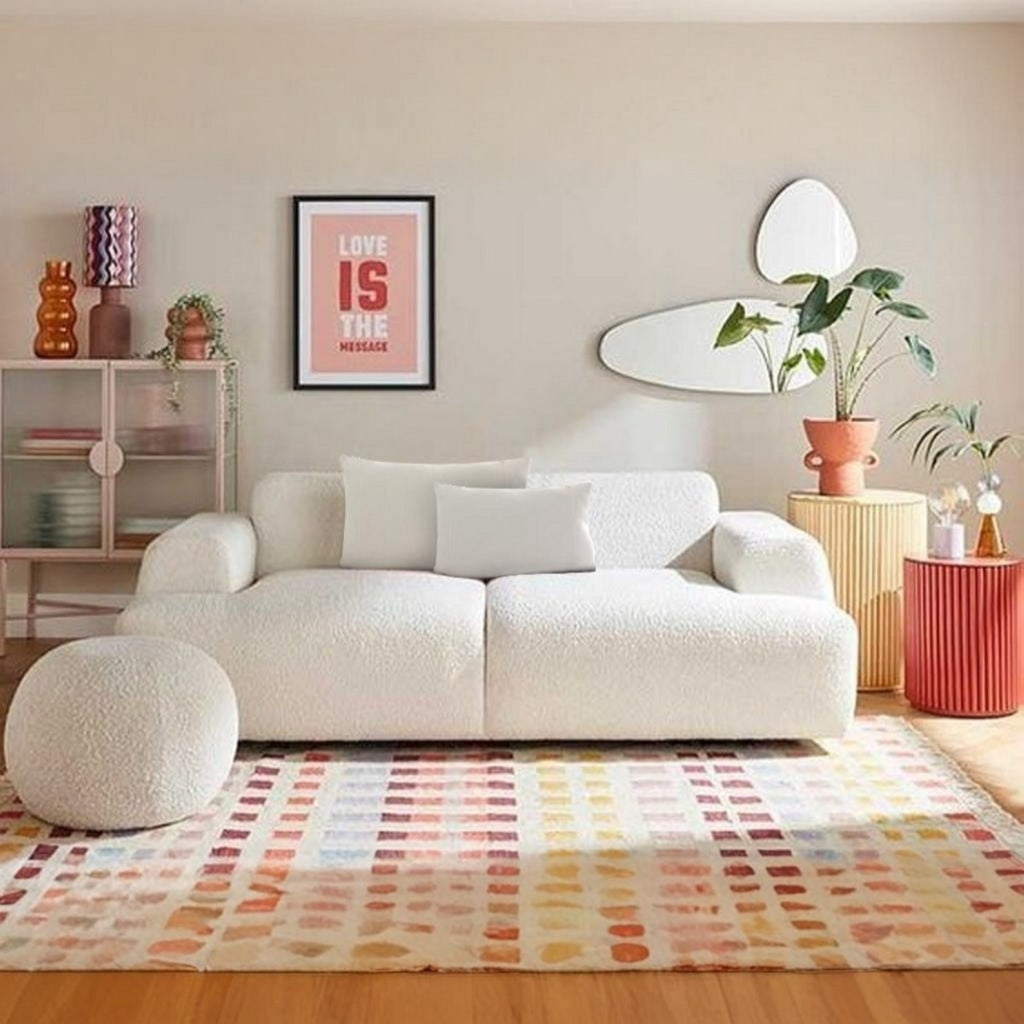 Yonra Sofa With Pouf-ICF323